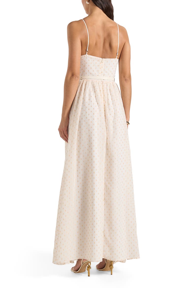 Rosie Lace Corset Maxi Dress, Alternate, color, Cream