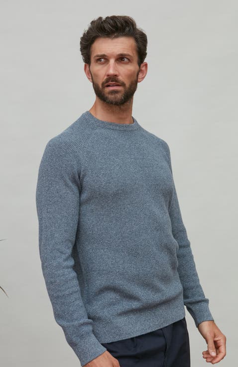 Cotton Lightweight Fisherman Rib Sweater