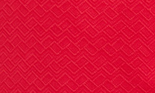 London Times Diamond Stitch Sheath Dress In Red