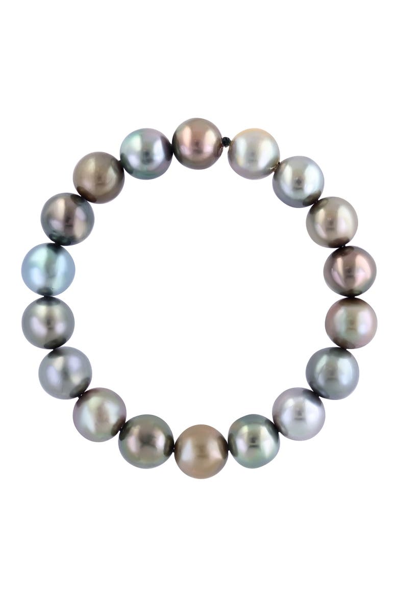 10mm Grey Freshwater Pearl Bracelet, Main, color, GREY