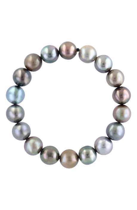 10mm Grey Freshwater Pearl Bracelet