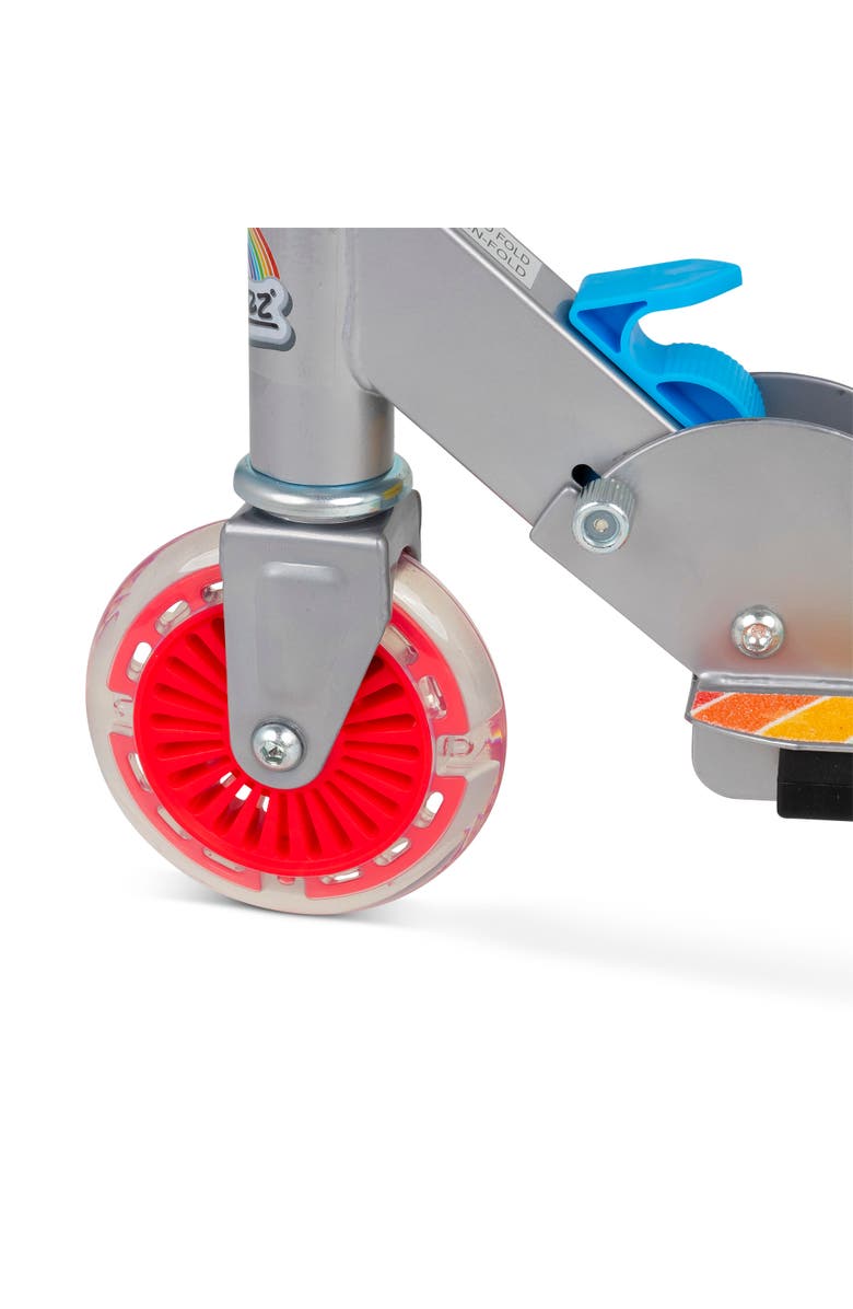 Ozbozz Flashing Adjustable Scooter Rainbow Lightup Wheels, Alternate, color, Multicolored