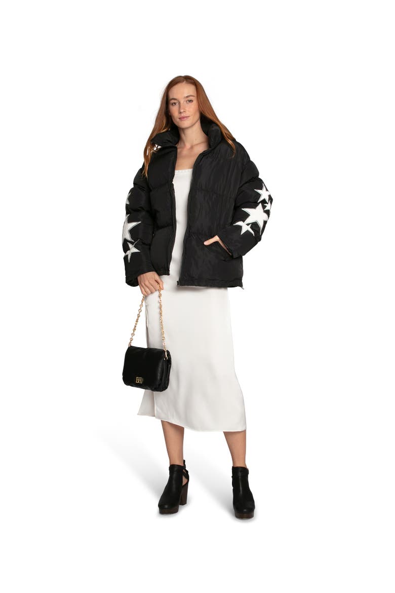 A Star Is Born Puffer Jacket, Alternate, color, Black