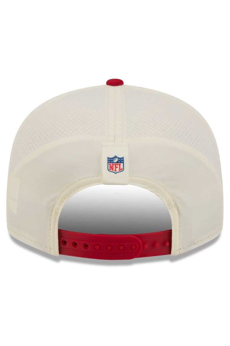 Men's New Era  Cream/Red Tampa Bay Buccaneers 2026 NFL Training Camp 9FIFTY Snapback Hat, Alternate, color, Cream