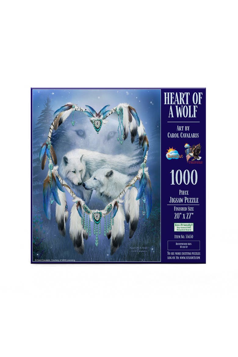 Heart of a Wolf 1000 piece Jigsaw Puzzle for Adults, Alternate, color, Multicolor