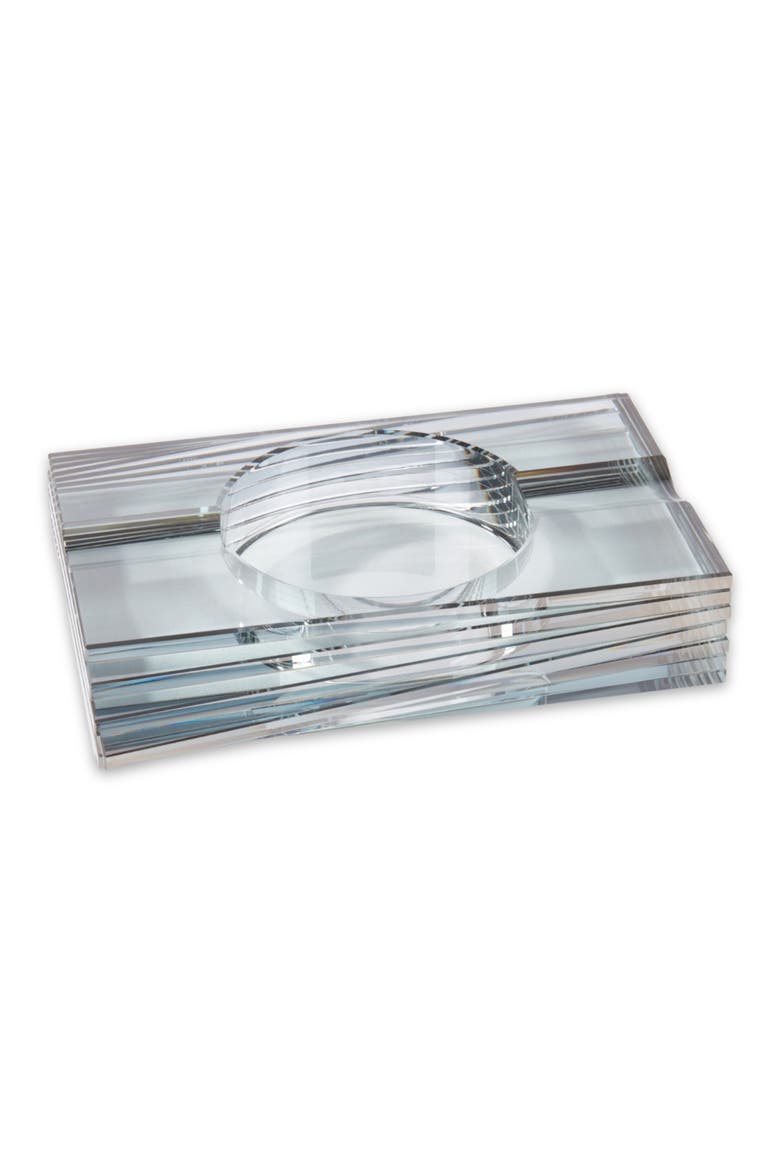 Gemini Crystal Ashtray, Main, color, CLEAR