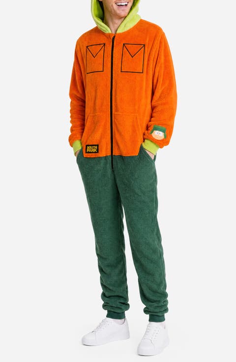 South Park Kyle Fleece Hooded Jumpsuit