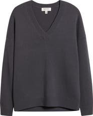 Nordstrom V-Neck Wool & Cashmere Sweater