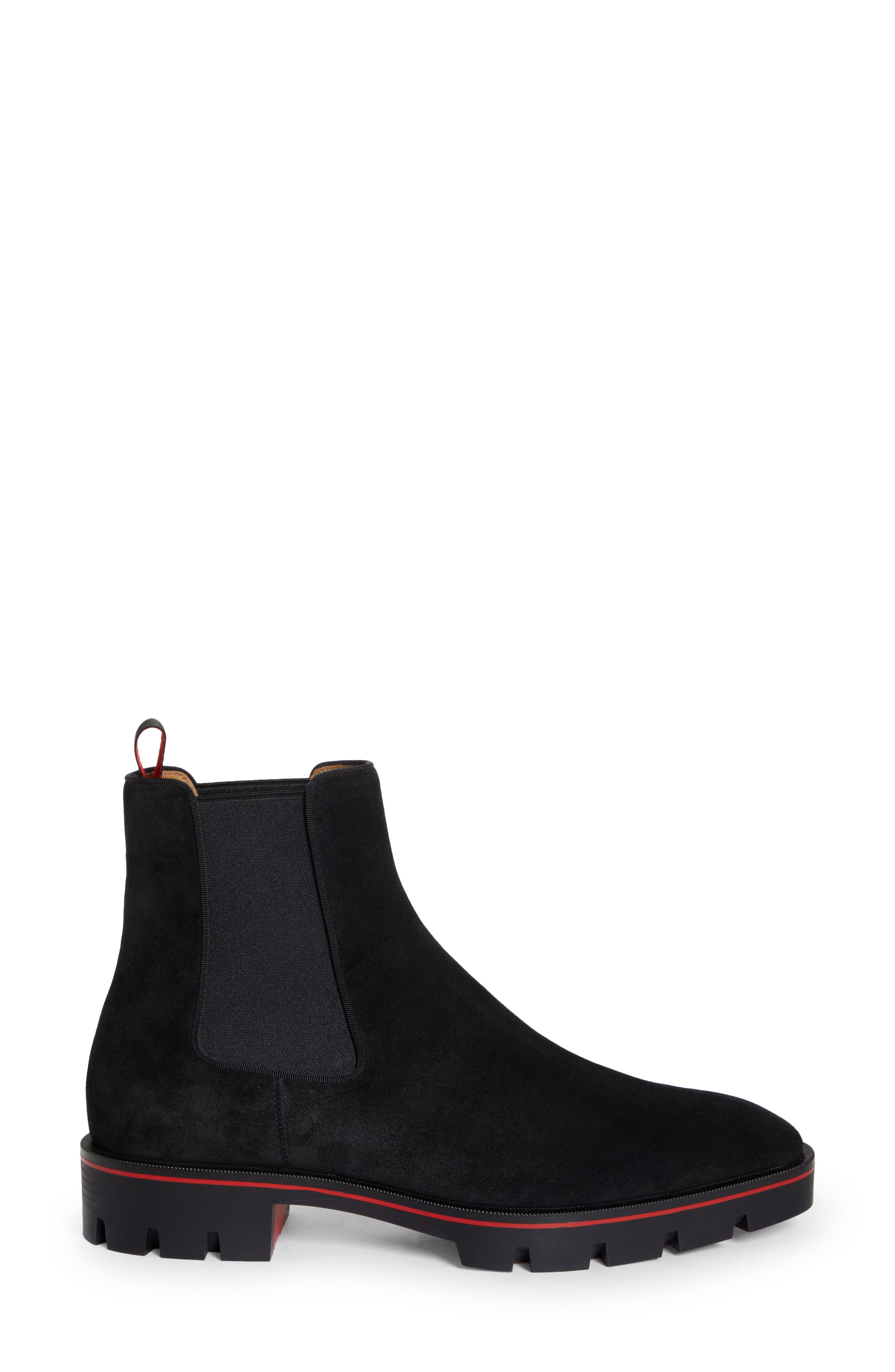 Christian Louboutin Alpinsol Chelsea Boot, Alternate, color, Bk01-Black