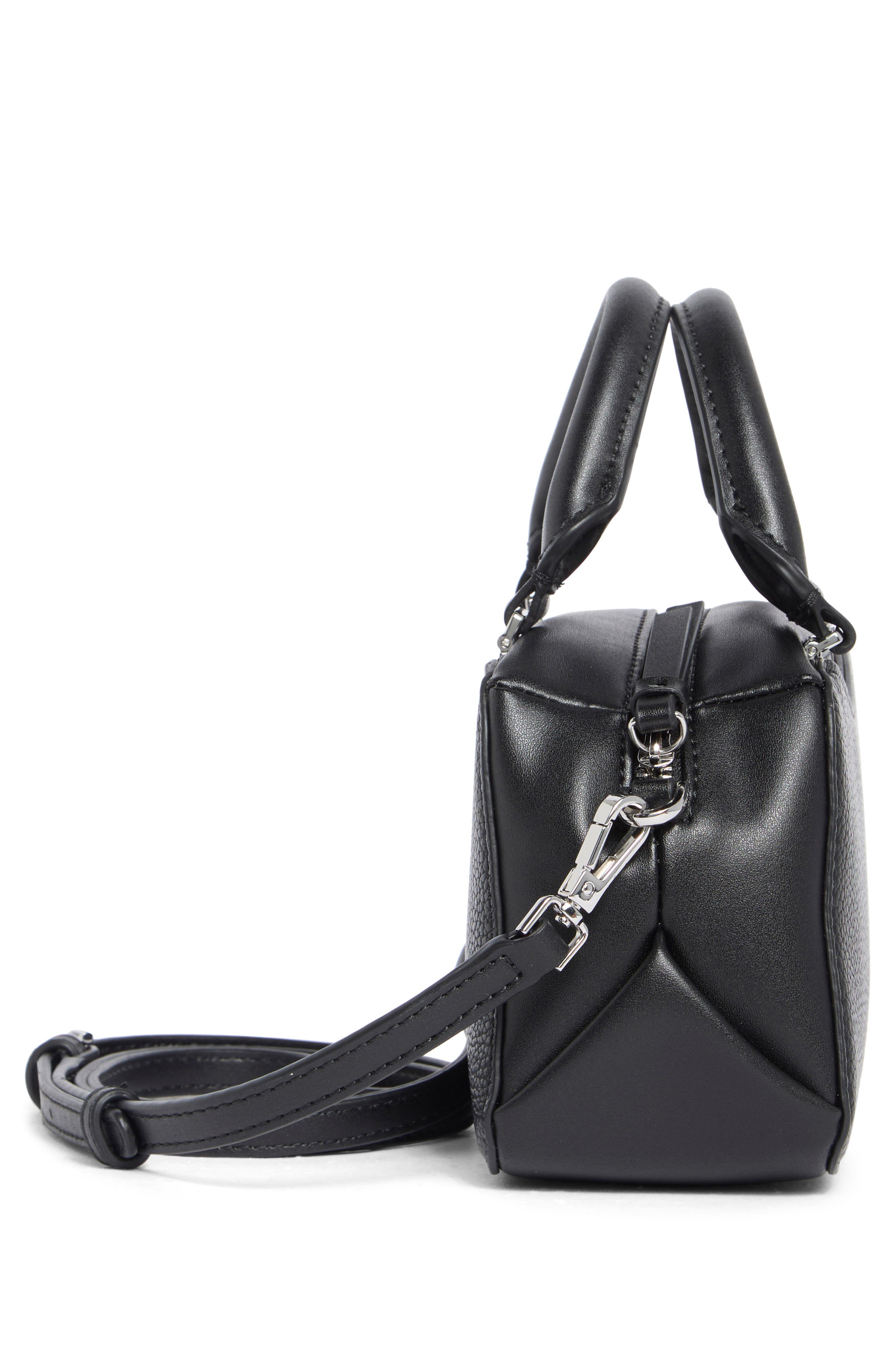 Calvin Klein Akari Crossbody Bag, Alternate, color, Black/ Silver
