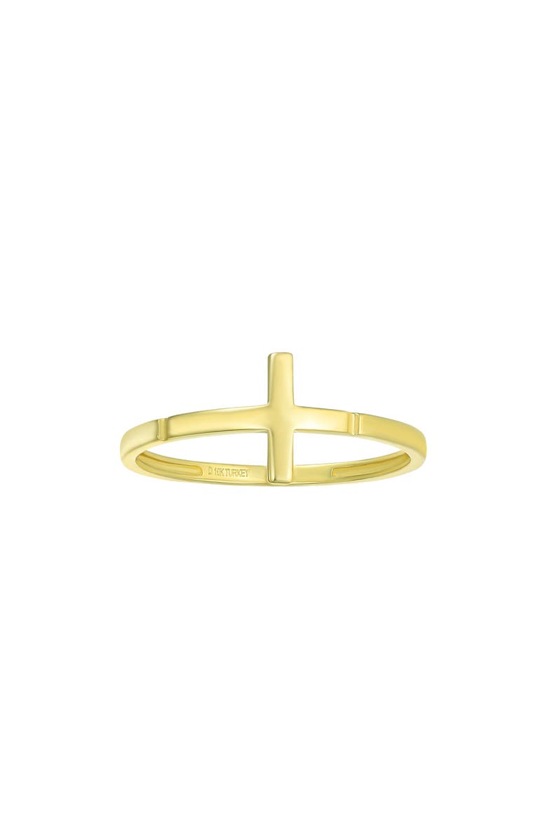 CANDELA JEWELRY Cross Ring, Main, color,