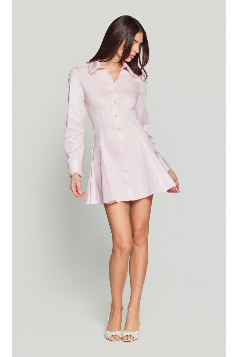 Maple Pearl Poplin Dress, Alternate, color, Soft Rose/Pearl