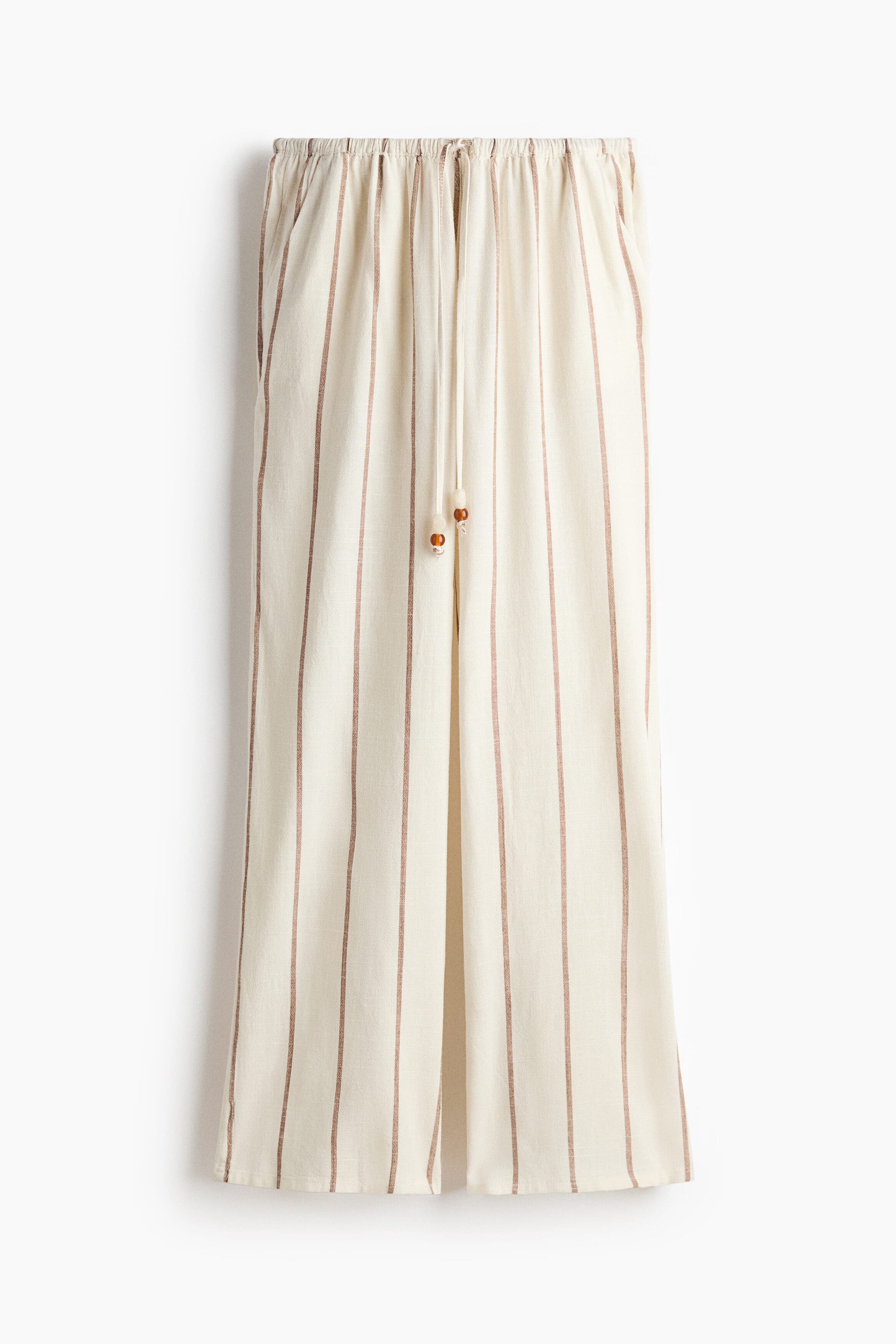 Linen-blend Drawstring Trousers - image 5