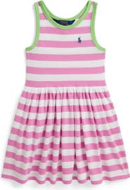 Polo Ralph Lauren Kids' Stripe Cotton Jersey Dress