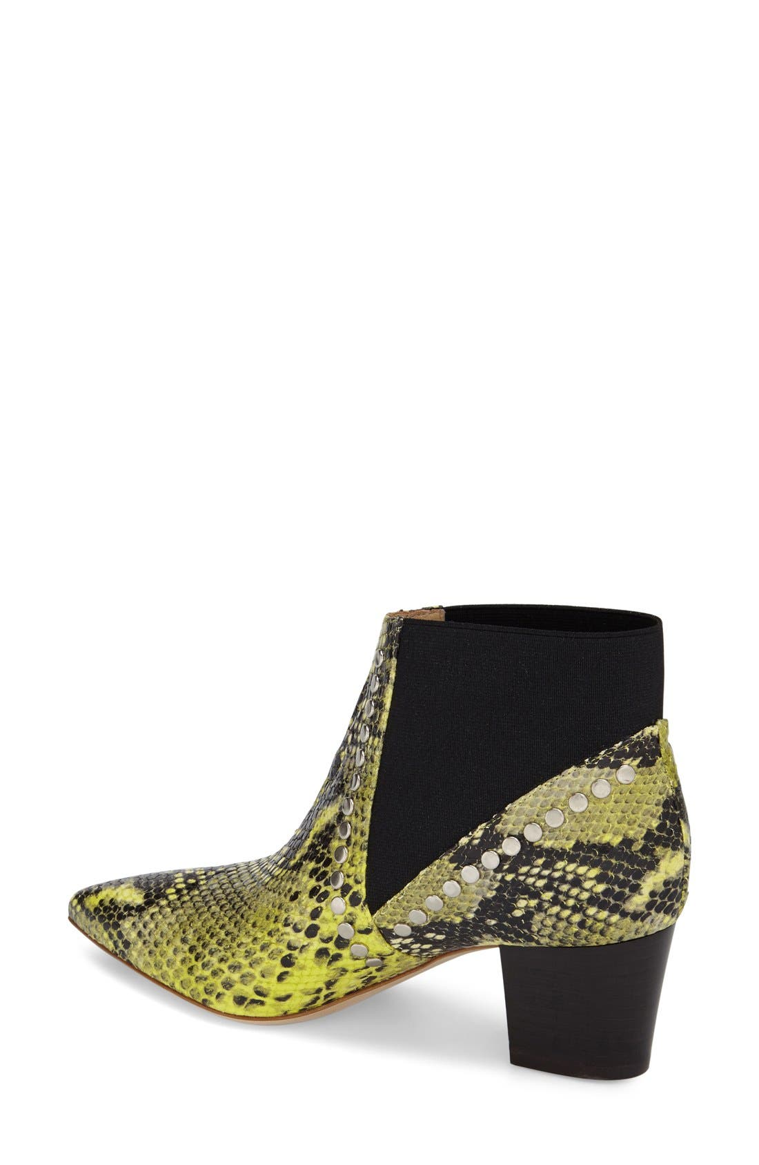 'Hollie' Pointy Toe Bootie, Alternate, color, YELLOW