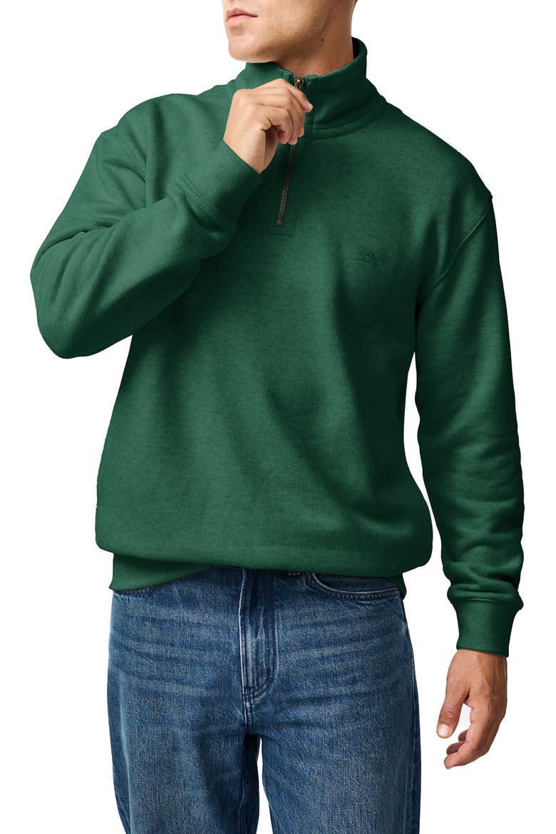 Newfield Quarter Zip Pullover, Main, color, FOREST