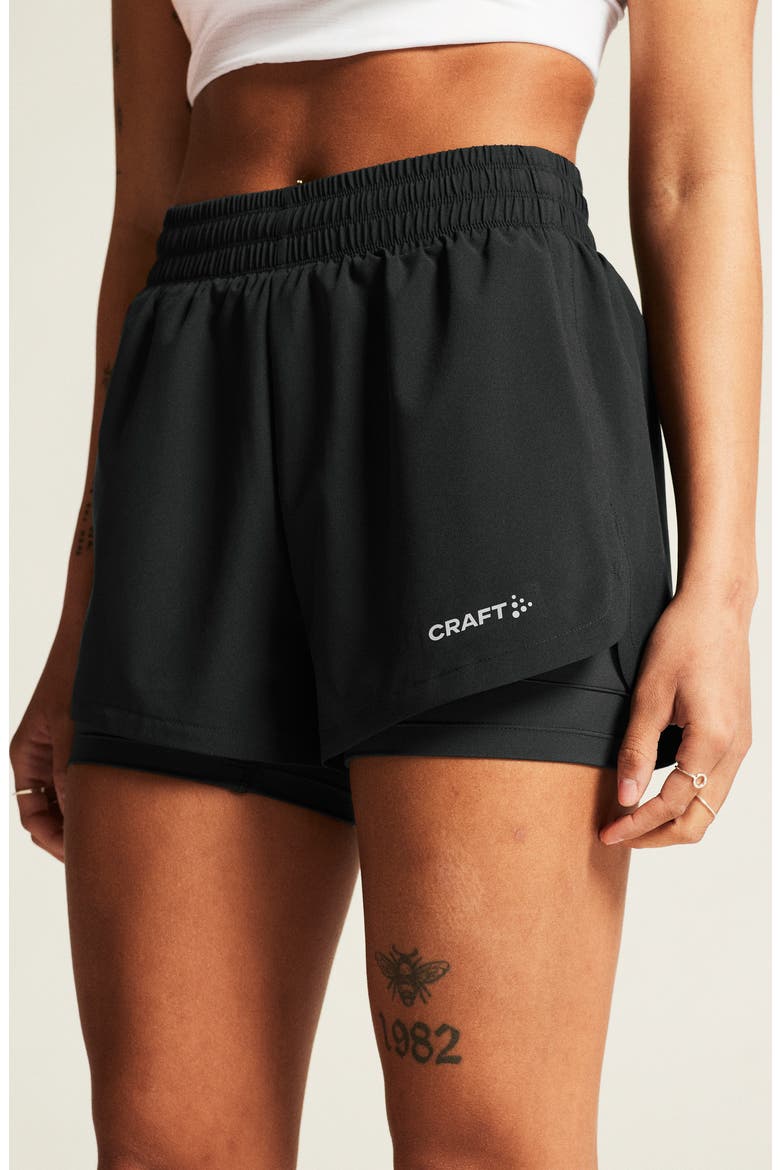 ADV Essence 2-in-1 Training Shorts, Alternate, color, BLACK