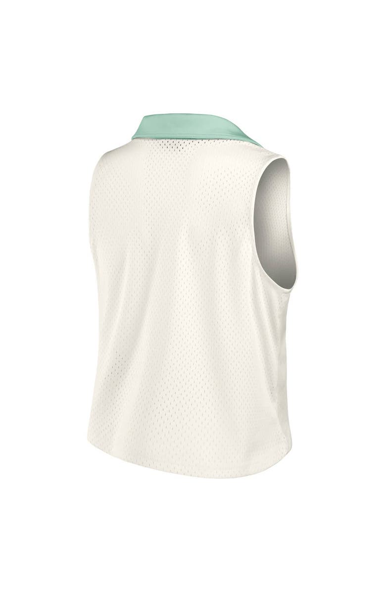 FANATICS Women's Fanatics Cream Dallas Cowboys Studio Wellness V-Neck Tank Top, Alternate, color, Cream
