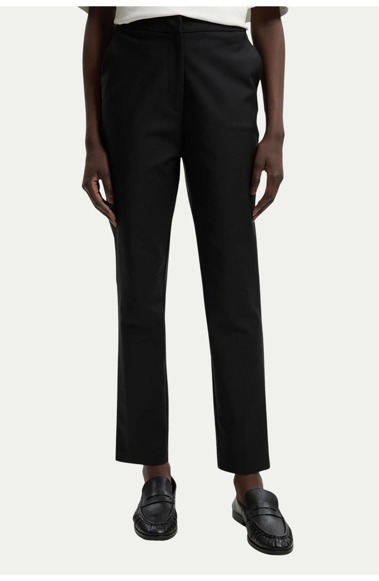 Karen Millen Essential Techno Woven Trousers, Main, color, Black