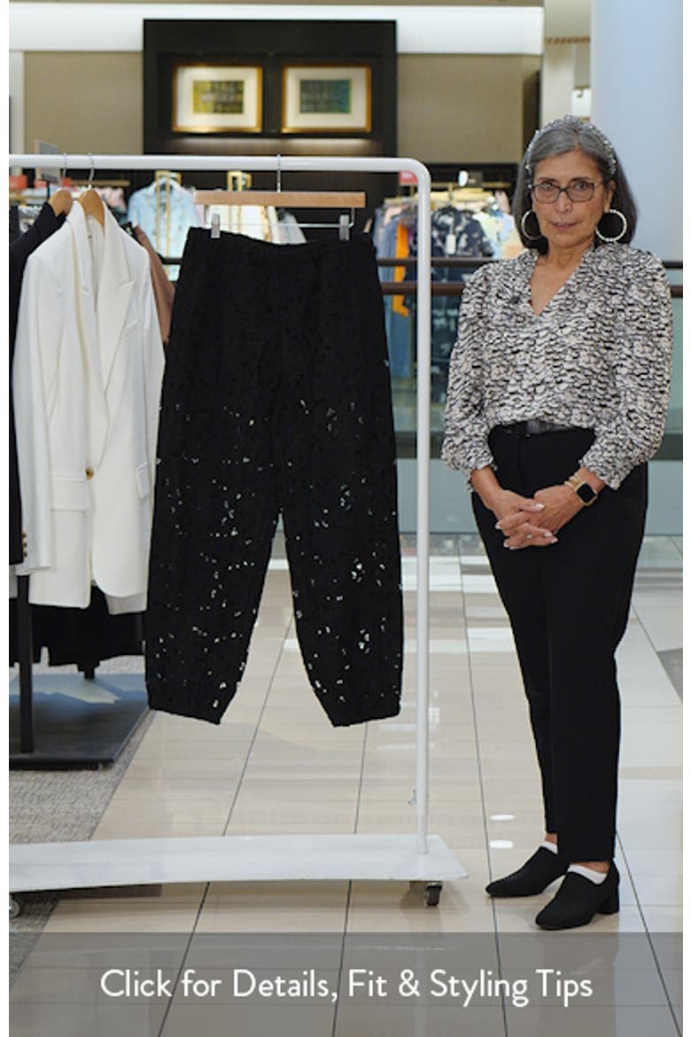 Steph Floral Cotton Lace Balloon Pants video