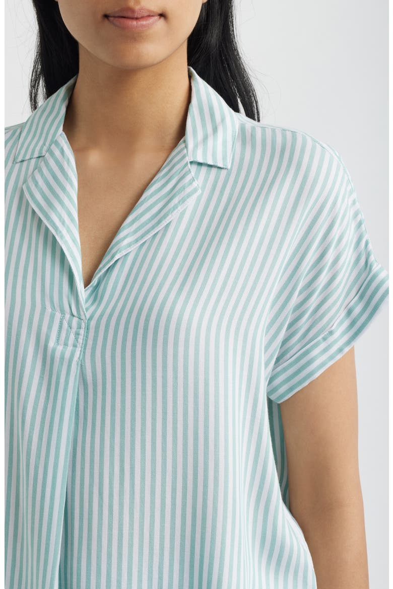 Deni Stripe Shirt, Alternate, color, CUCUMBER MINT
