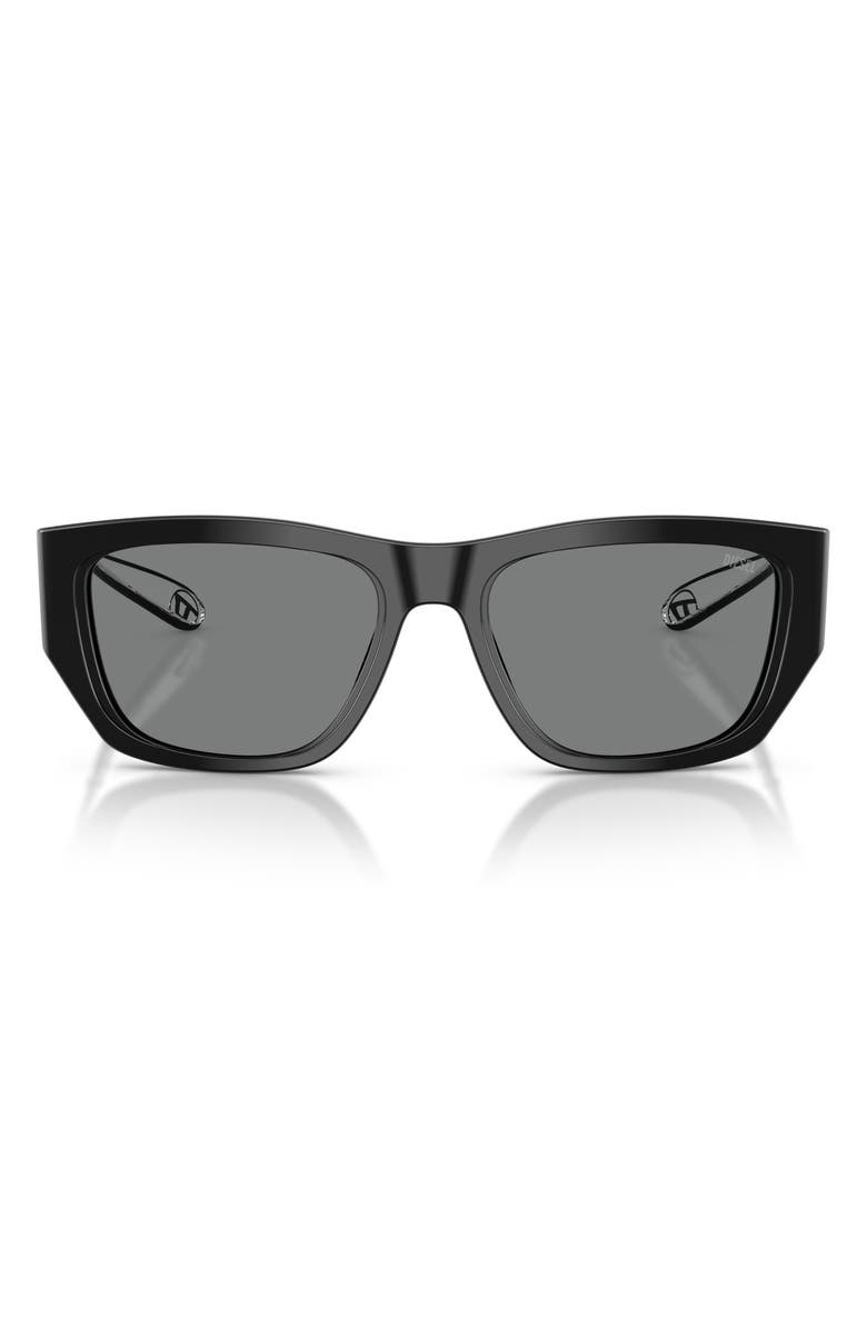 DIESEL<sup>®</sup> DL2006 54mm Square Sunglasses, Main, color, Black / Dark Grey