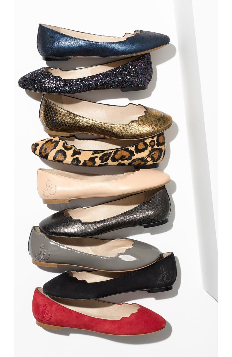 Sam Edelman 'Alaine' Scalloped Topline Flat, Alternate, color,