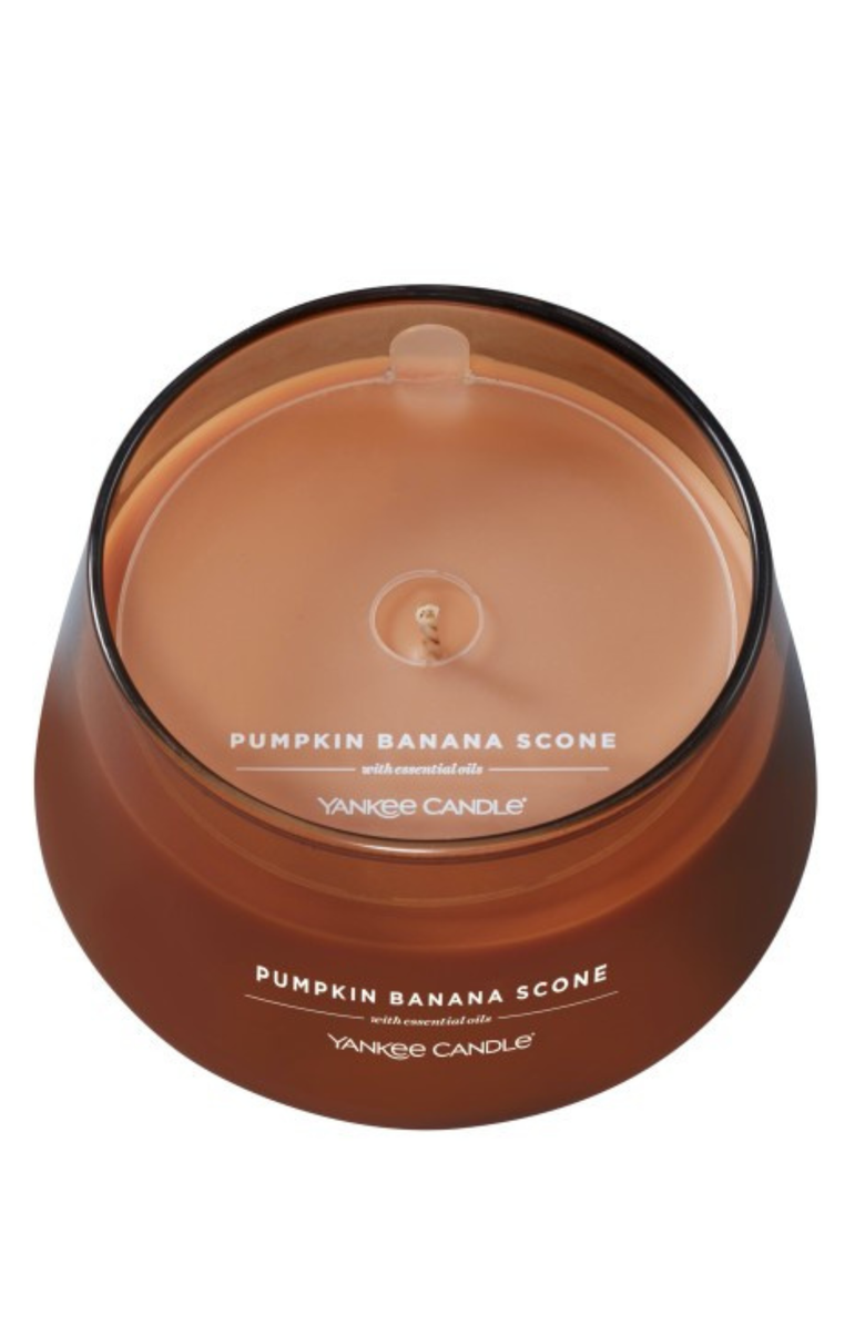 YANKEE CANDLE Pumpkin Banana Scone Studio Candle with Essential Oils, Set of 2, Alternate, color, Dark Orange