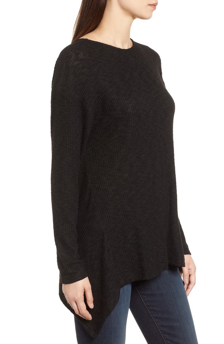 GIBSONLOOK Gibson Ribbed Cozy Fleece Twist Back Top, Alternate, color, 