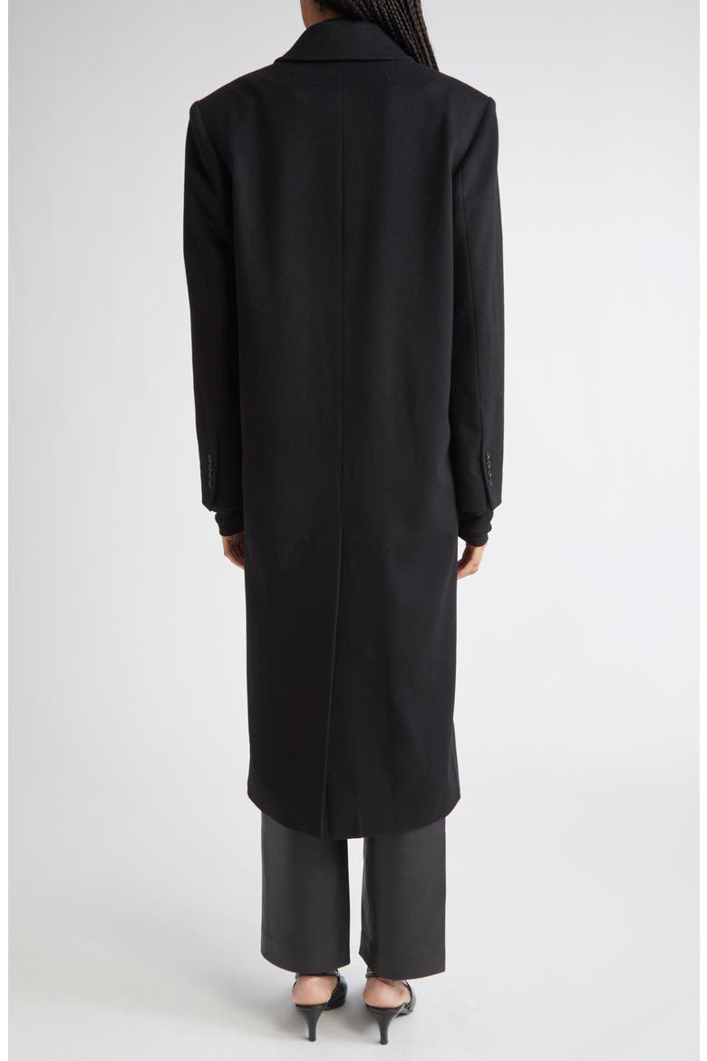 Rosco Double Breasted Wool & Cashmere Coat, Alternate, color, BLACK