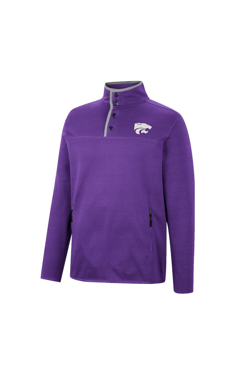 COLOSSEUM Men's Colosseum Purple Kansas State Wildcats Rebound Quarter-Snap Jacket, Alternate, color, 