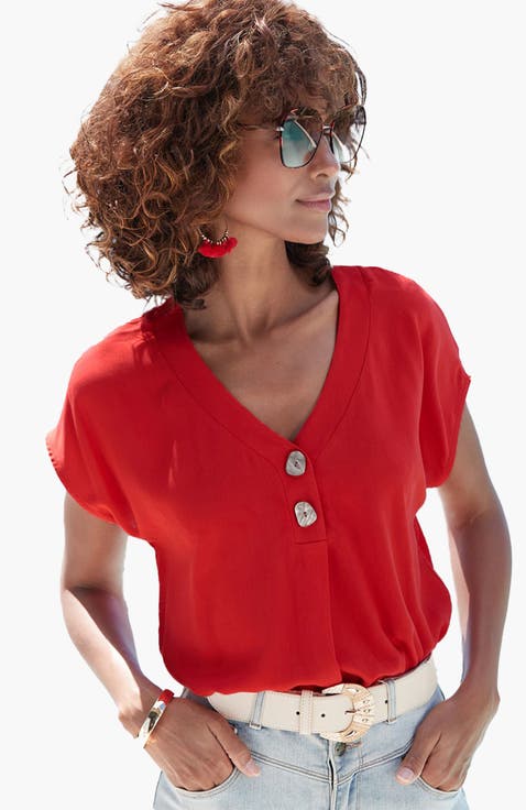 Women's Button Detail Blouse