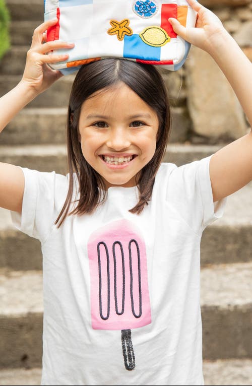 Mon Coeur Kids' Ice Pop Graphic T-shirt In White