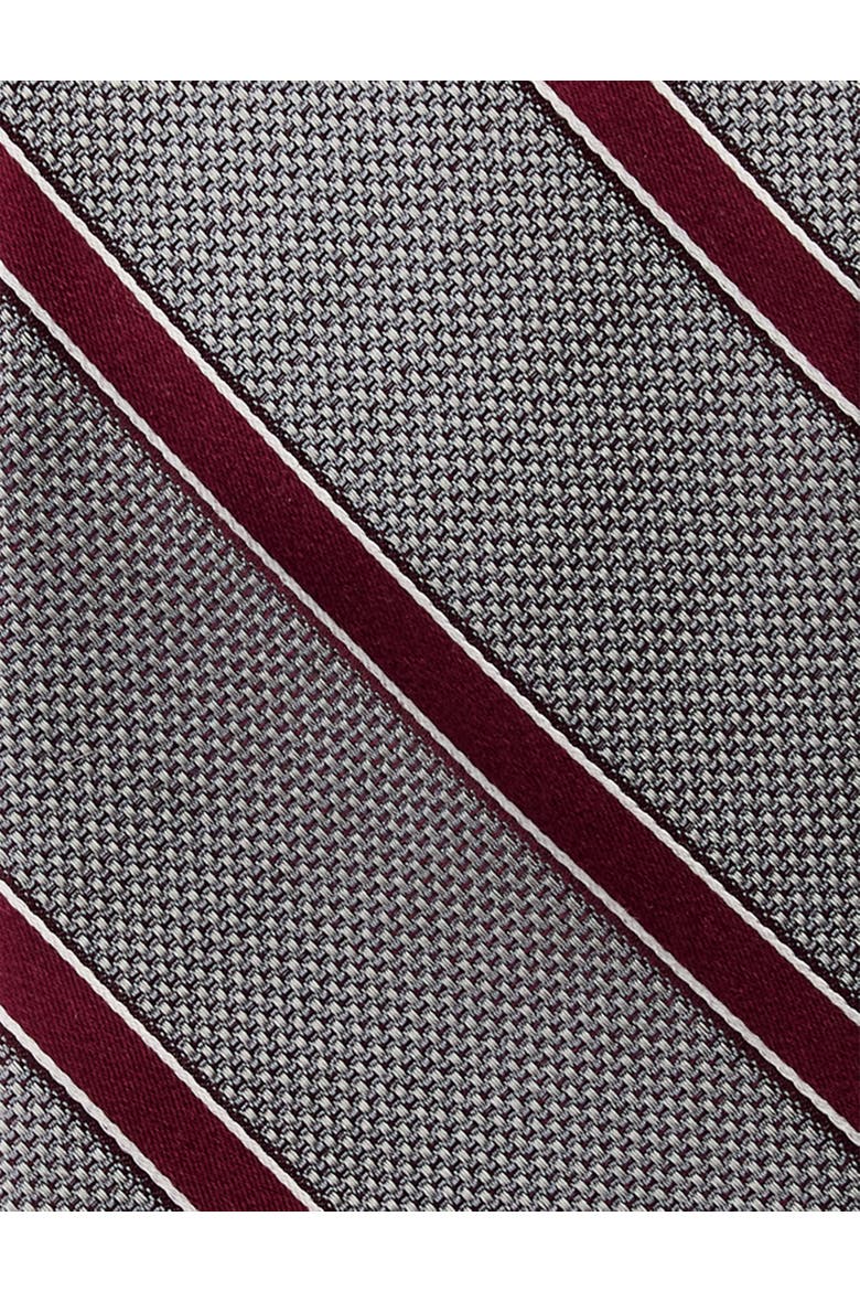 Big & Tall Bandol Striped Tie, Alternate, color, BURGUNDY