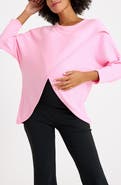 Accouchée Let Loose Crossover Long Sleeve Maternity/Nursing Knit Top