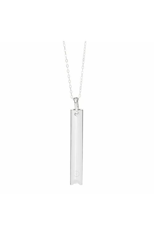 Komuso Design Mindful Breathing Necklace In Silver