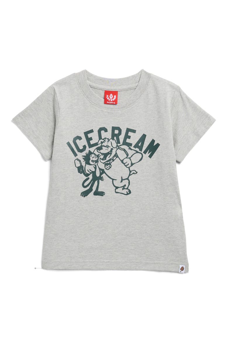 Kids' Best Buds Cotton Graphic T-Shirt, Main, color, HEATHER GREY