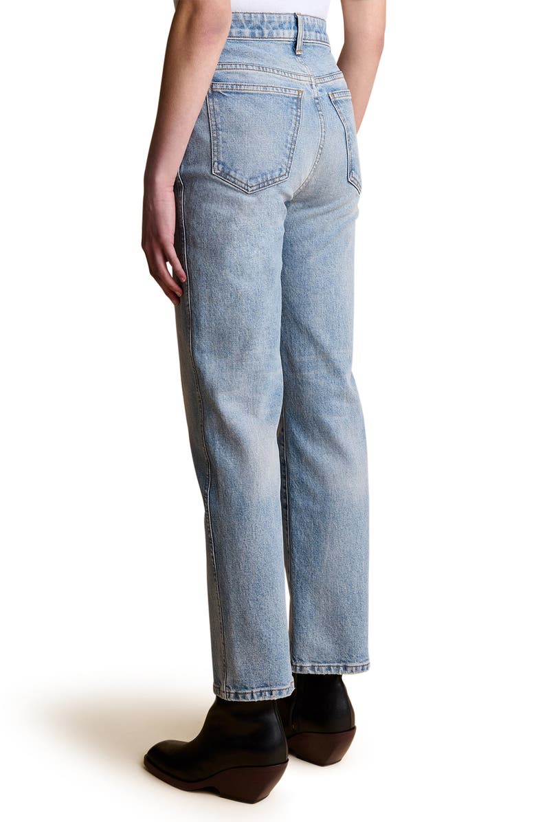 Khaite Abigail Crop Straight Leg Jeans, Alternate, color, Bryce Stretch