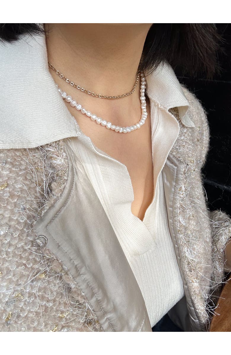 seree Capri Freshwater pearl necklace, Alternate, color, 