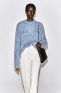 COS Two-Tone Brushed-Cashmere Sweater