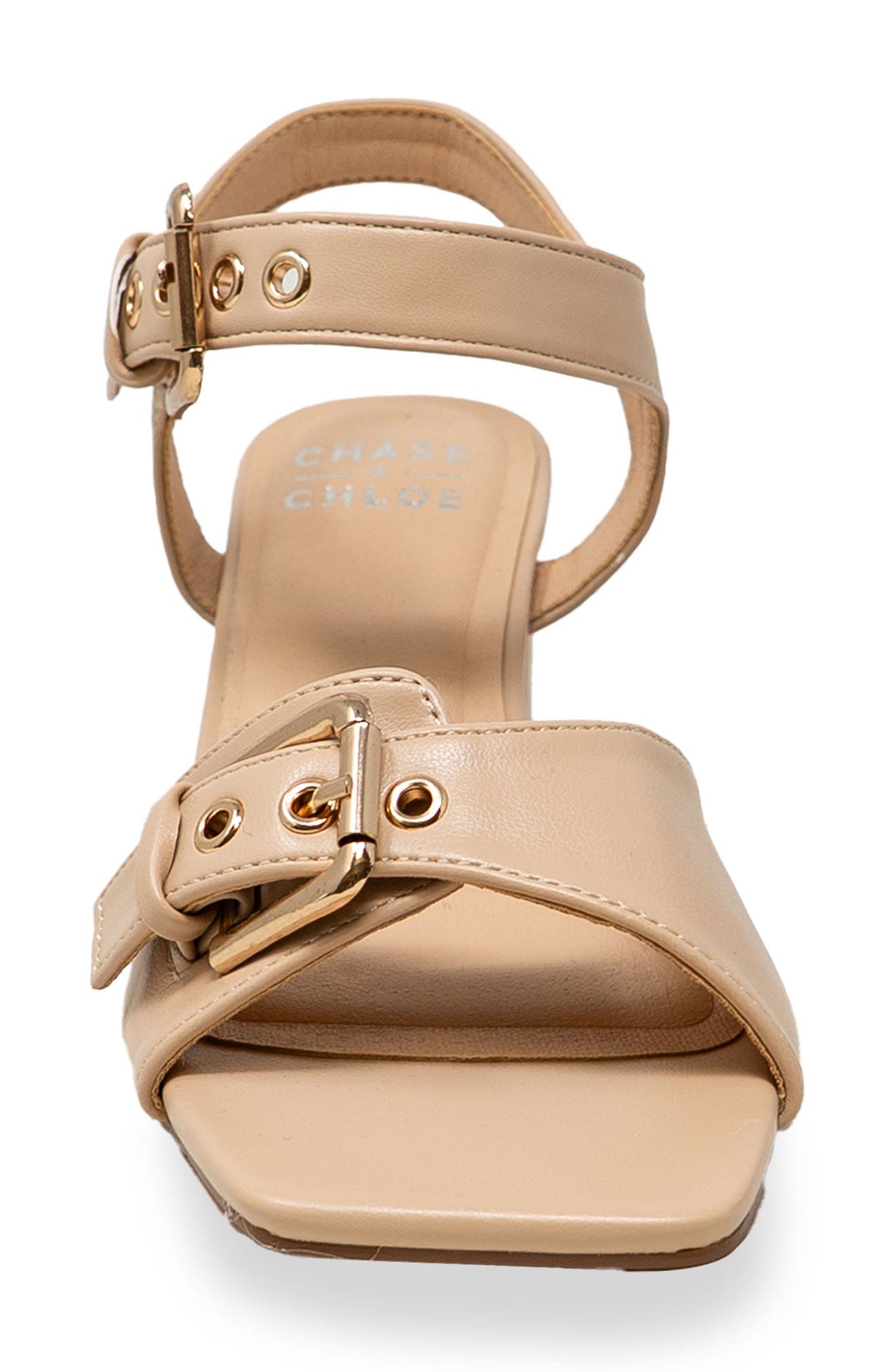 Darwyn Double Buckle Sandal, Alternate, color, BEIGE
