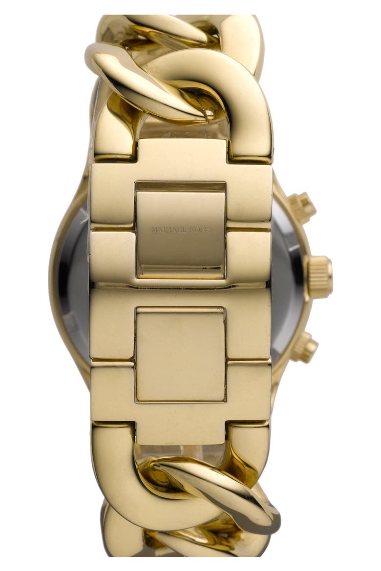 Michael Kors Chain Bracelet Chronograph Watch, 38mm, Alternate, color, GOLD