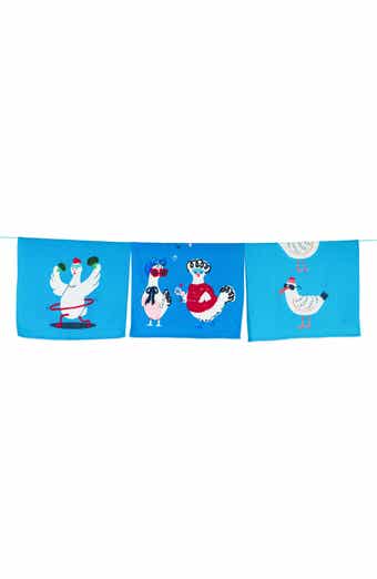 The Happy Place Set of 3 Cotton Kitchen Towels