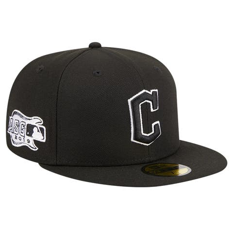 Men's New Era Black Cleveland Guardians Logo 59FIFTY Fitted Hat
