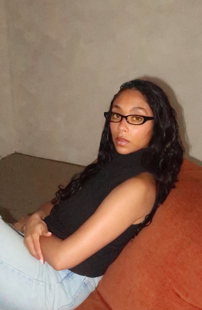 INDY Gisele Blue Light Glasses, Alternate, color, Black