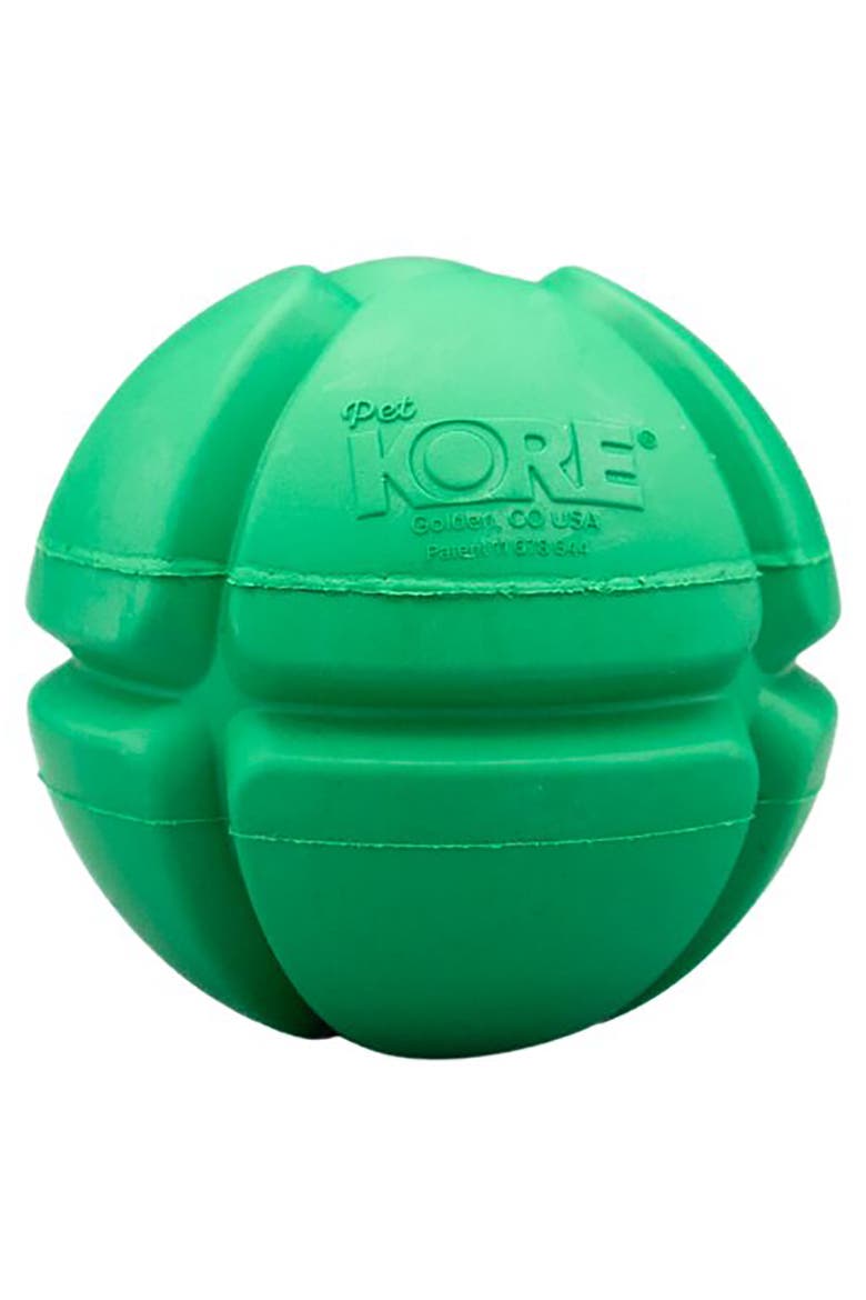 FloTex Ball, Large, 3.25 Inches, Green, Dog Toy, Alternate, color, Green