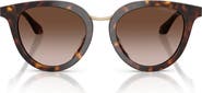 ARMANI 49mm Round Sunglasses