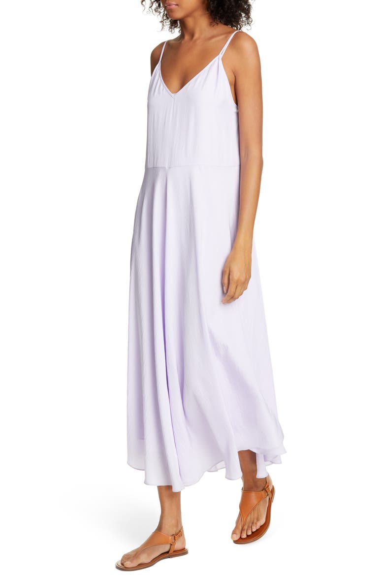 Double Layer Midi Dress, Alternate, color, PALE IRIS