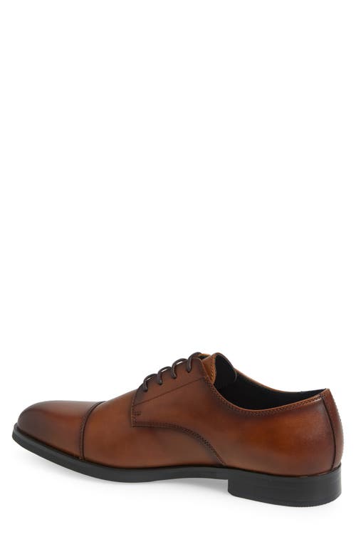 Nordstrom Elliott Cap Toe Lace-up Derby In Tan Chestnut