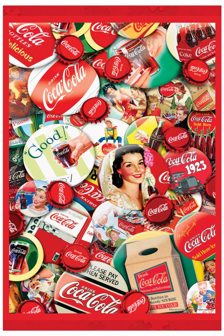 Coca-Cola Caps 1000 Piece Small Puzzle, Alternate, color, Multicolor